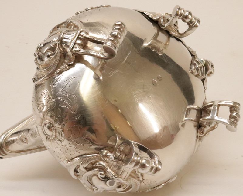 Alexandre Auguste Turquet 19th C Silver Teapot
