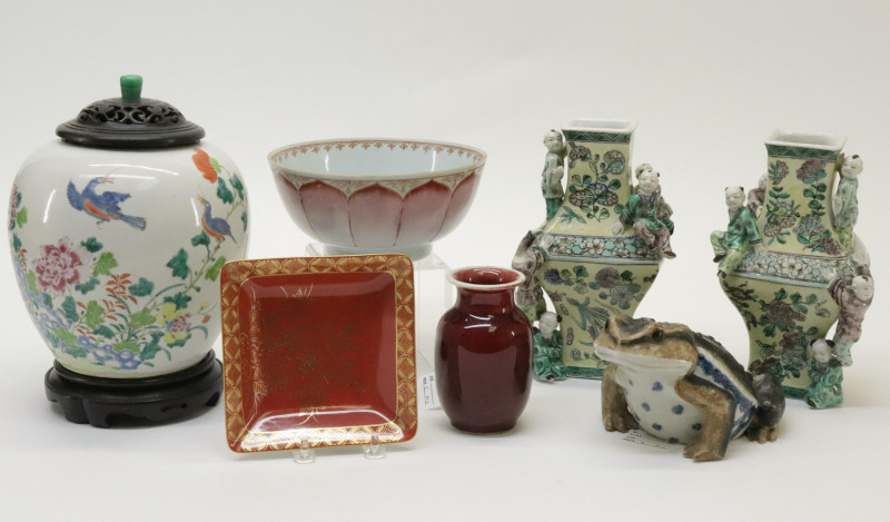 7 Chinese Asian Porcelain Table Articles