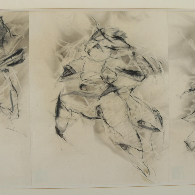 Andrew Hart Adler Abstract Figural Triptych