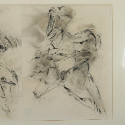 Andrew Hart Adler Abstract Figural Triptych