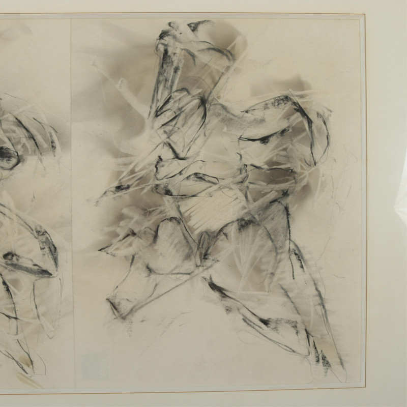 Andrew Hart Adler Abstract Figural Triptych
