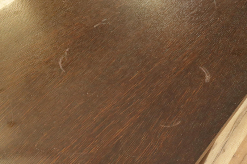 McGuire Oak Rattan Parsons Table