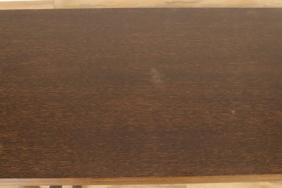 McGuire Oak Rattan Parsons Table