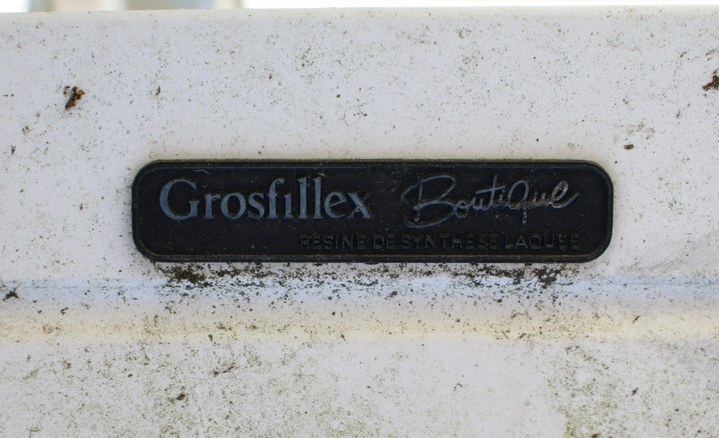 Pair Plastic Deck Chaise Lounges