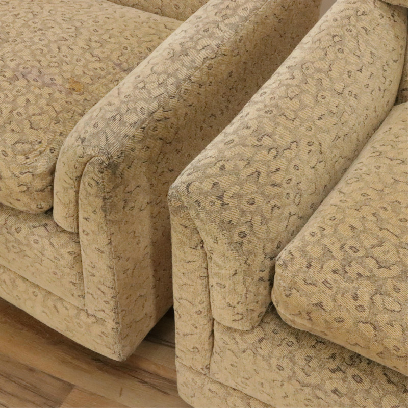 Pr Marge Carrson Upholstered Club Chairs