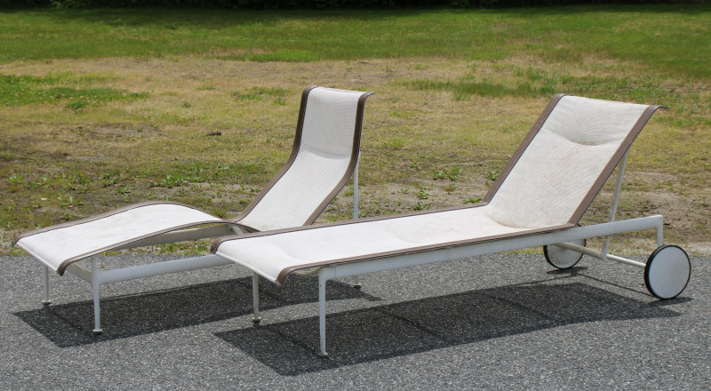 Pair of Richard Shultz Chaise Lounges