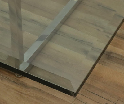 70's Chrome and Glass Coffee Table