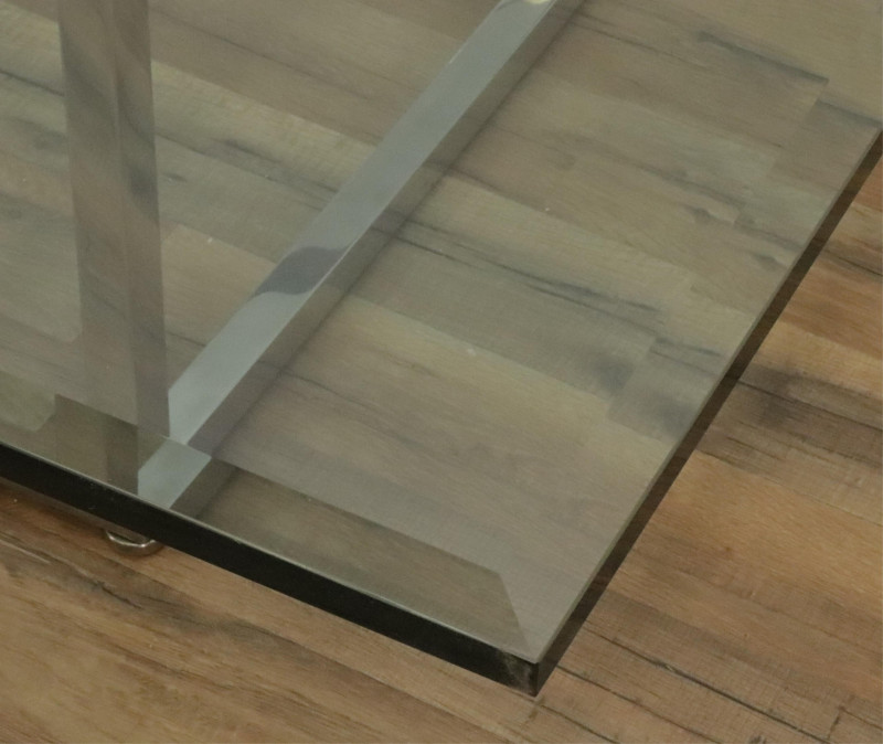 70's Chrome and Glass Coffee Table