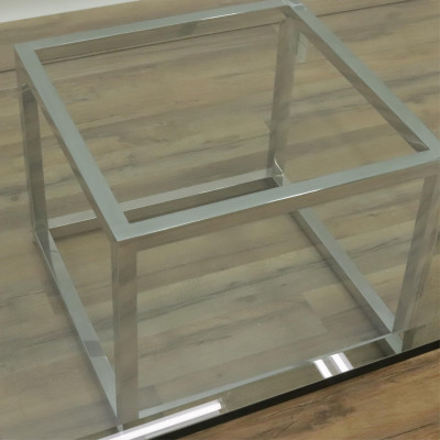 70's Chrome and Glass Coffee Table