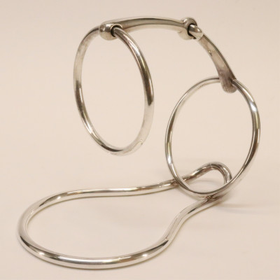 Hermes Silverplate Wine Bottle Holder