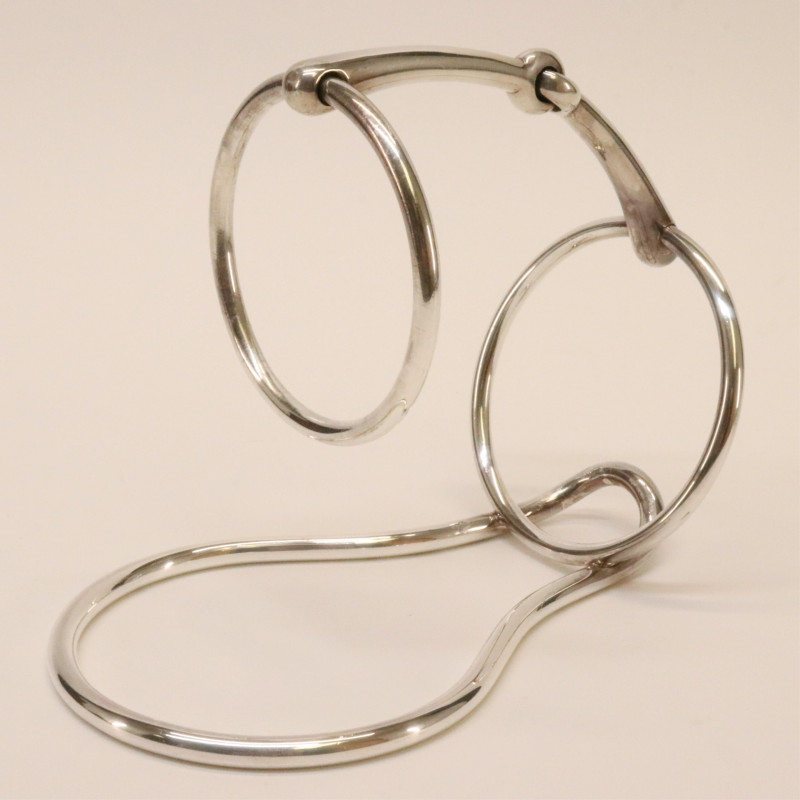 Hermes Silverplate Wine Bottle Holder