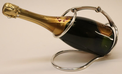 Hermes Silverplate Wine Bottle Holder