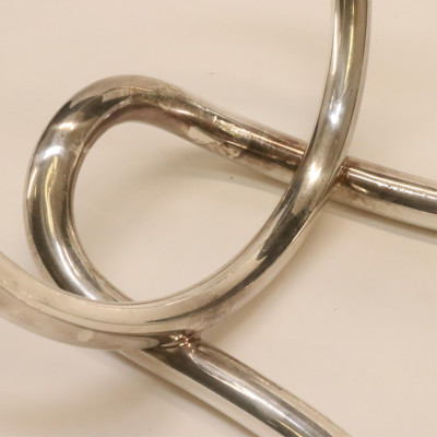 Hermes Silverplate Wine Bottle Holder