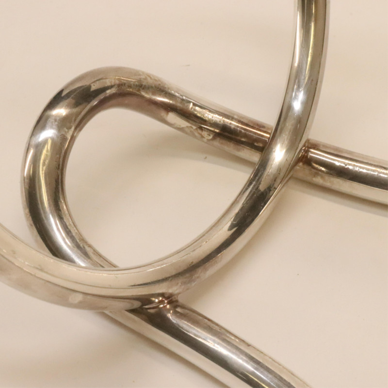 Hermes Silverplate Wine Bottle Holder