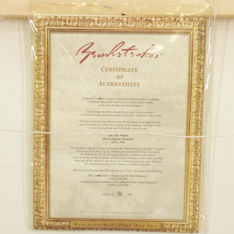 After Pierre Eugene Montezin On the Water