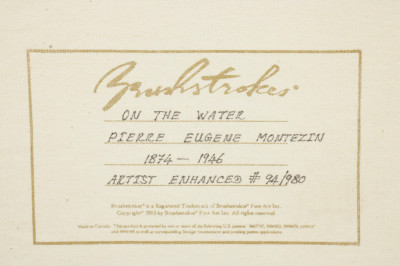 After Pierre Eugene Montezin On the Water