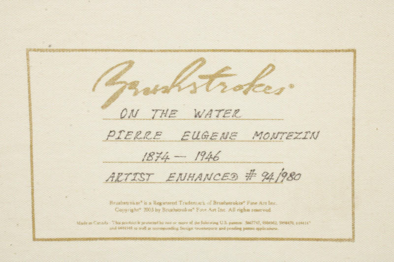 After Pierre Eugene Montezin On the Water