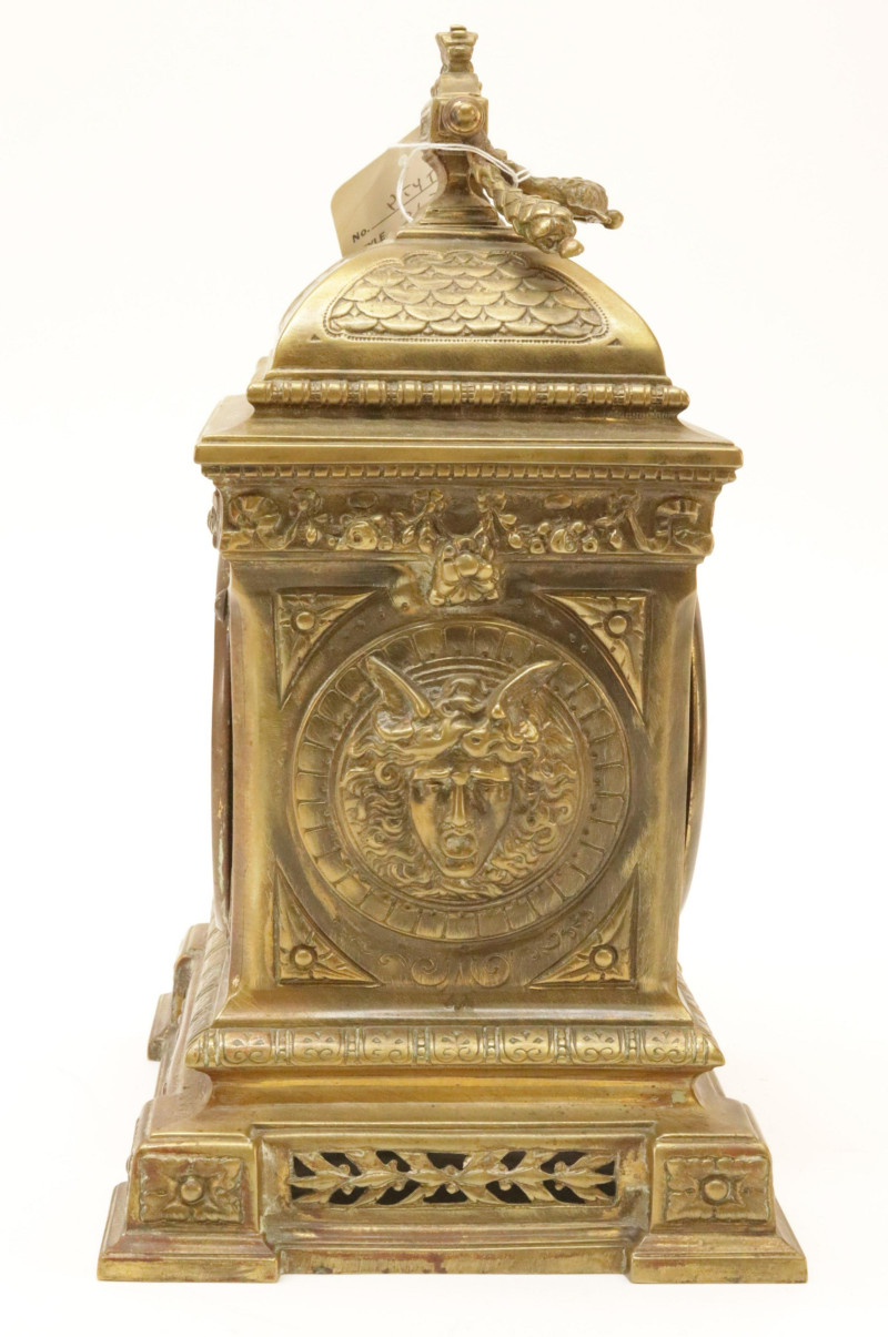 English Cast Brass Carriage Clock