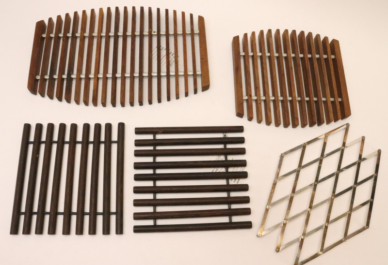 4 Danish Modern Italian Trivets c 1960