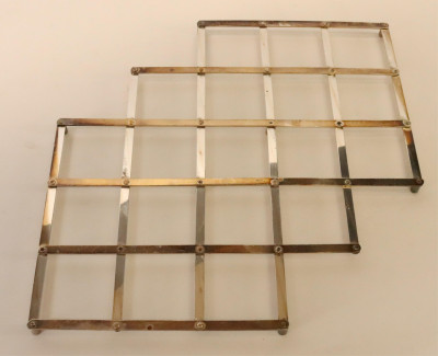 4 Danish Modern Italian Trivets c 1960