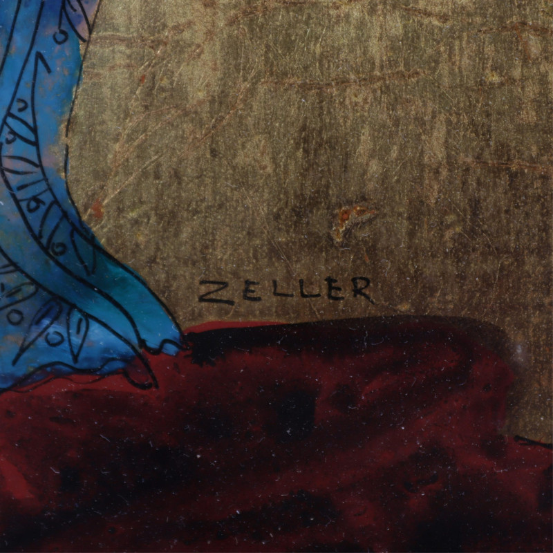 Two Paintings signed Zeller One signed Picasso