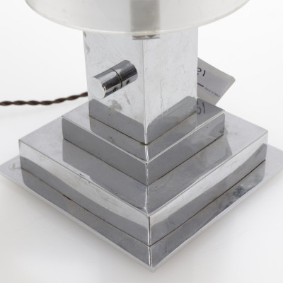 Boris Lacroix Chrome Table Lamp c 1930