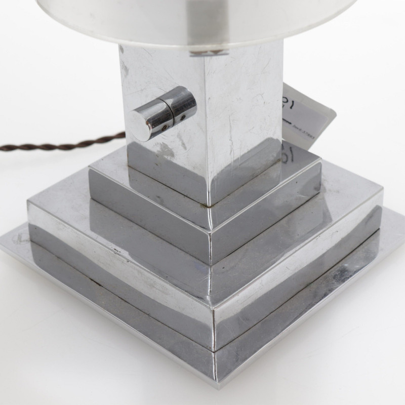 Boris Lacroix Chrome Table Lamp c 1930