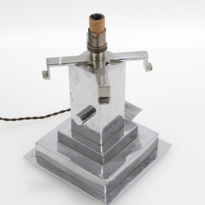 Boris Lacroix Chrome Table Lamp c 1930
