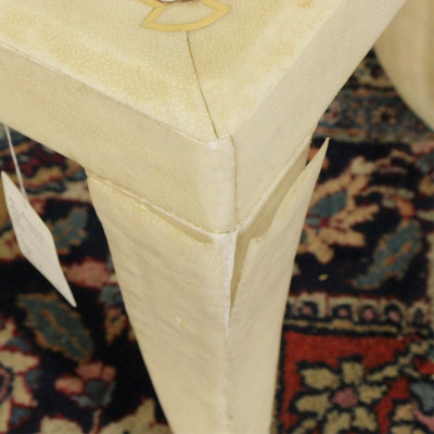 Modern Shagreen Veneered Side Table