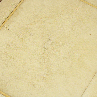 Modern Shagreen Veneered Side Table