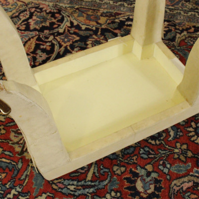 Modern Shagreen Veneered Side Table