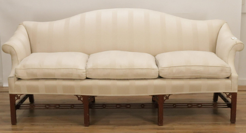 Margolis Chinese Chippendale Camelback Sofa