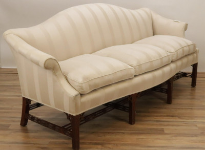 Margolis Chinese Chippendale Camelback Sofa