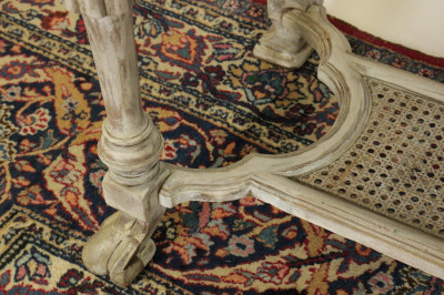 Rococo Style Wood Carved Console Table