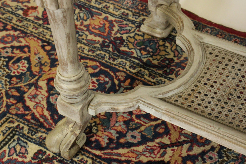 Rococo Style Wood Carved Console Table