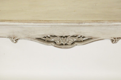 Rococo Style Wood Carved Console Table