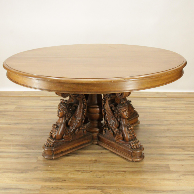 Oval Extension Dining Table Hippocampus Base