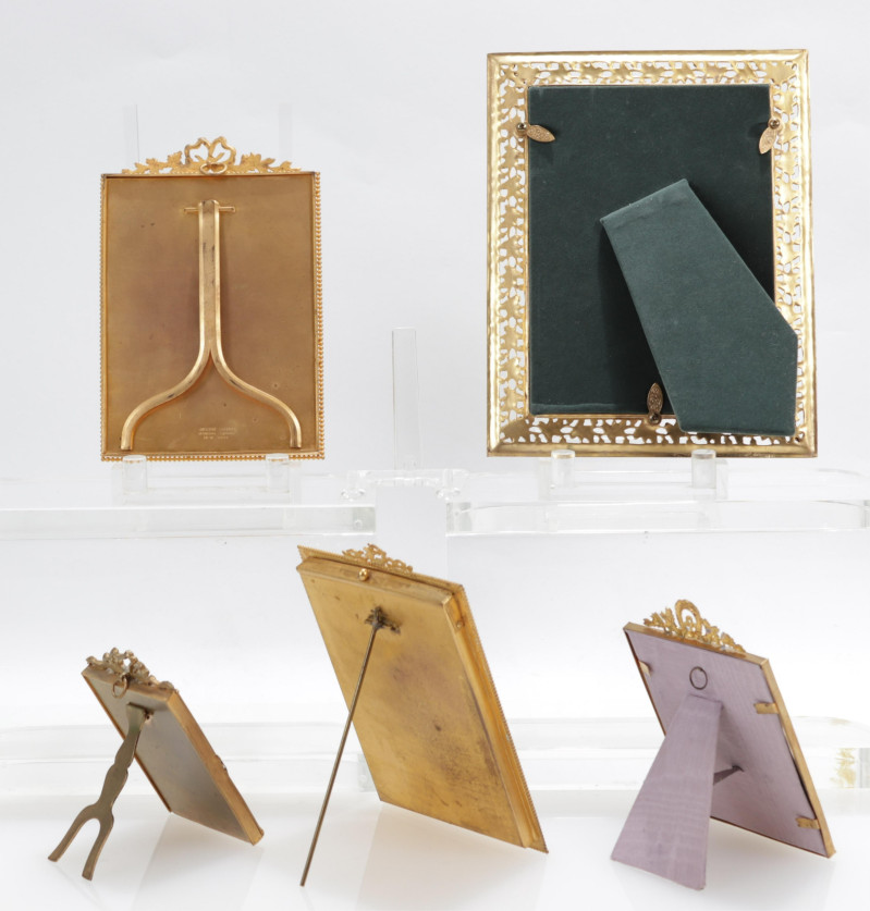13 Brass/Bronze Gilt Photo Frames