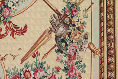 Beauvais Style Tapestry by Stark Figural Scene