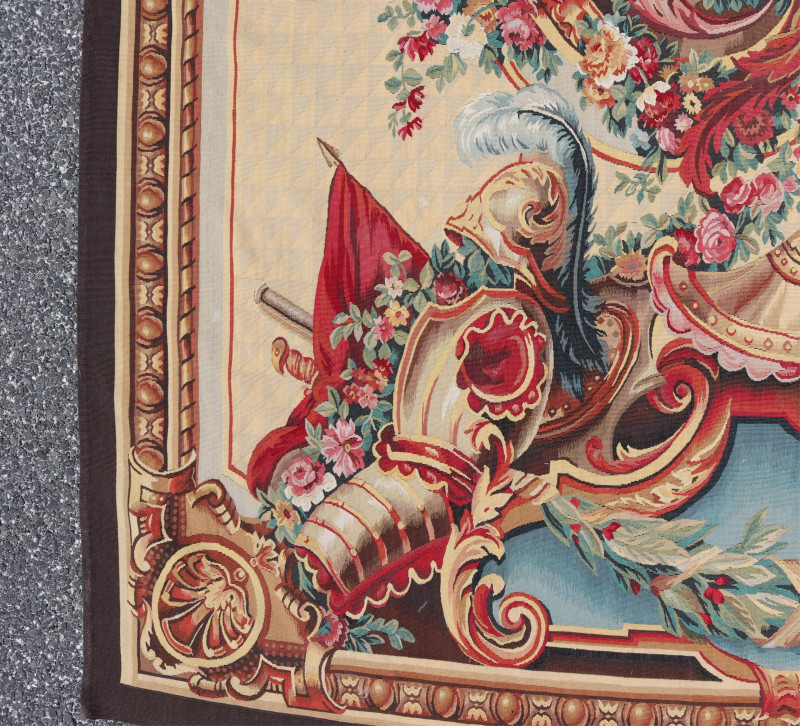 Beauvais Style Tapestry by Stark Figural Scene