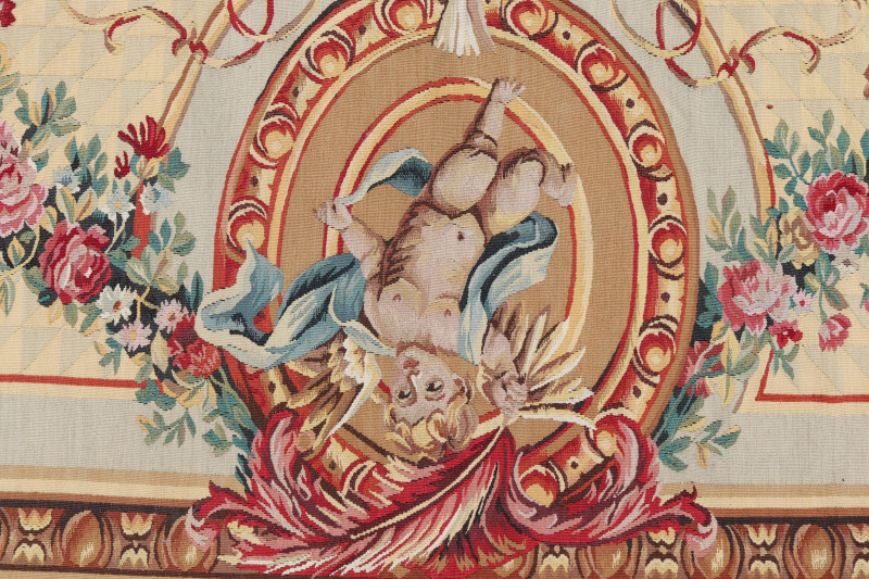 Beauvais Style Tapestry by Stark Figural Scene