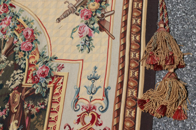 Beauvais Style Tapestry by Stark Figural Scene