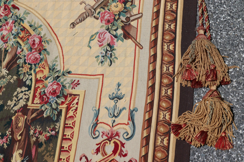 Beauvais Style Tapestry by Stark Figural Scene