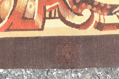 Beauvais Style Tapestry by Stark Figural Scene