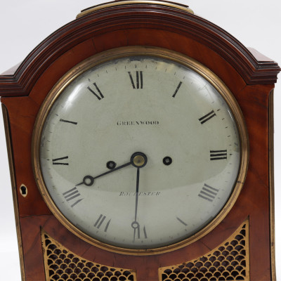 Regency Brass Mounted Mahogany Bracket Clock
