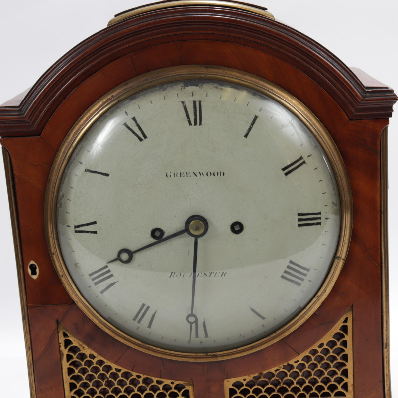 Regency Brass Mounted Mahogany Bracket Clock