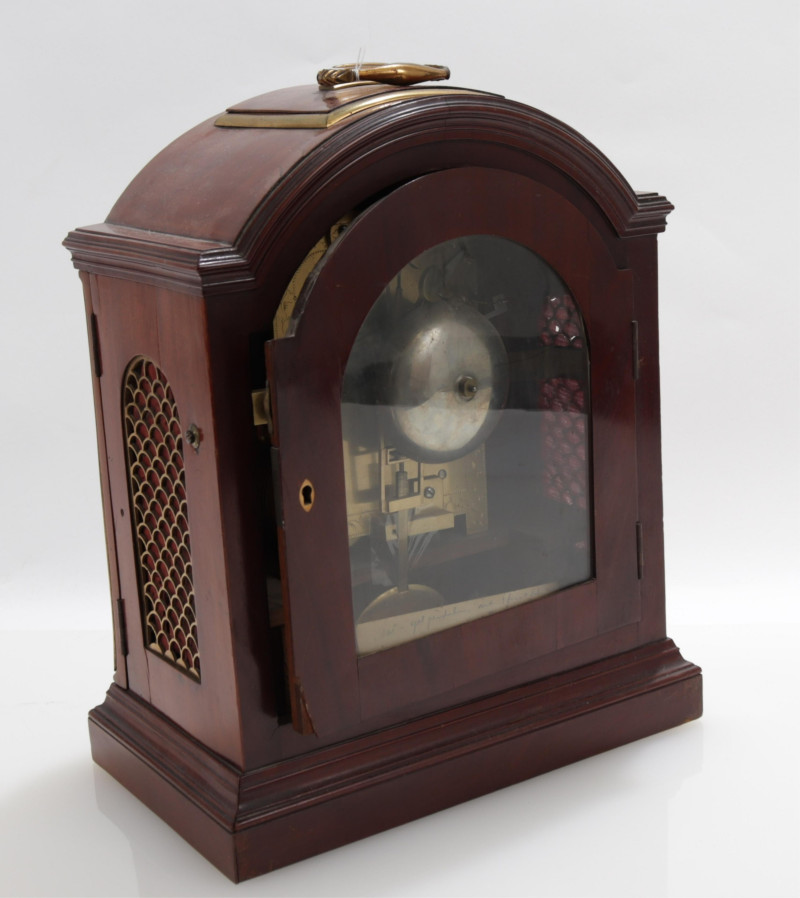 Regency Brass Mounted Mahogany Bracket Clock