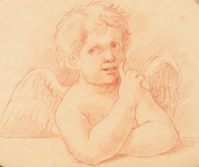 Artist Unknown - Group of Four Cherub Drawings