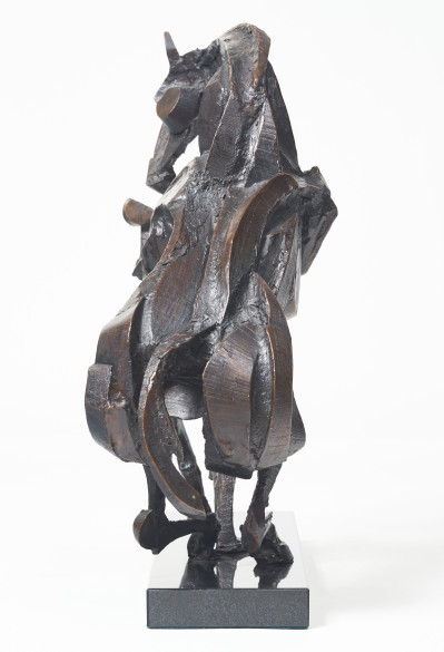 Sophie Dickens - Rearing Horse and Groom