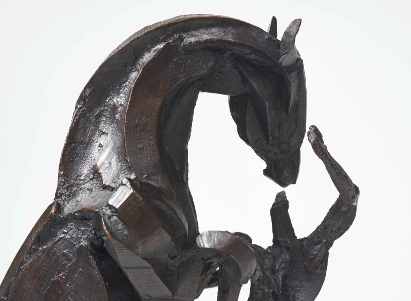 Sophie Dickens - Rearing Horse and Groom